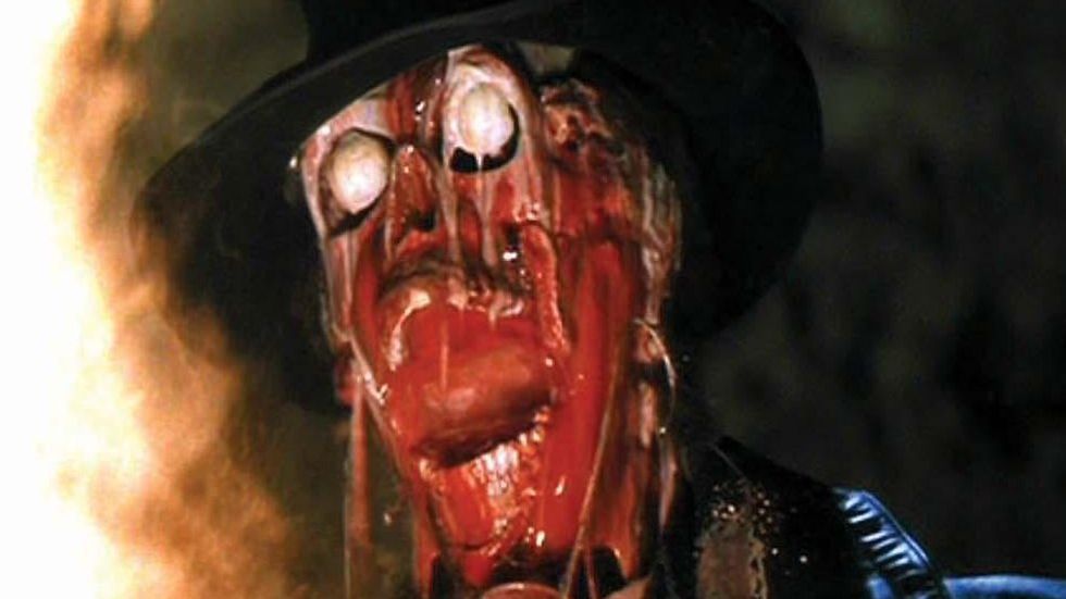 raiders of the lost ark melting face