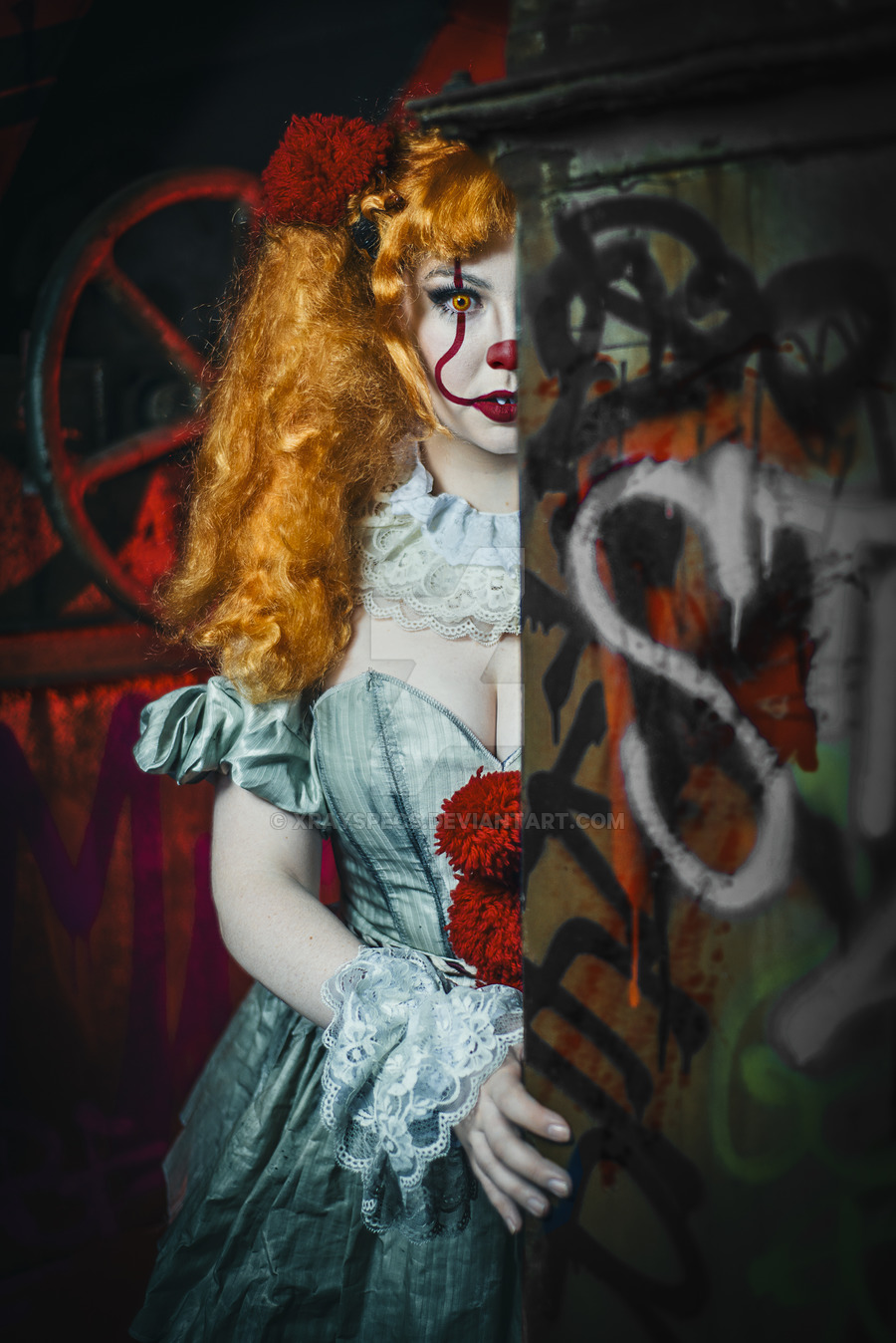 te_elle_cosplay_as_pennywise_from_it_by_xrayspecs-dd5l5my