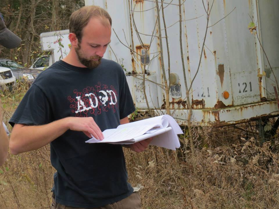 director looking over script