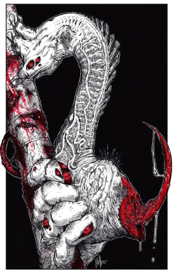 Evil looking centipede art
Artist - John Clayton