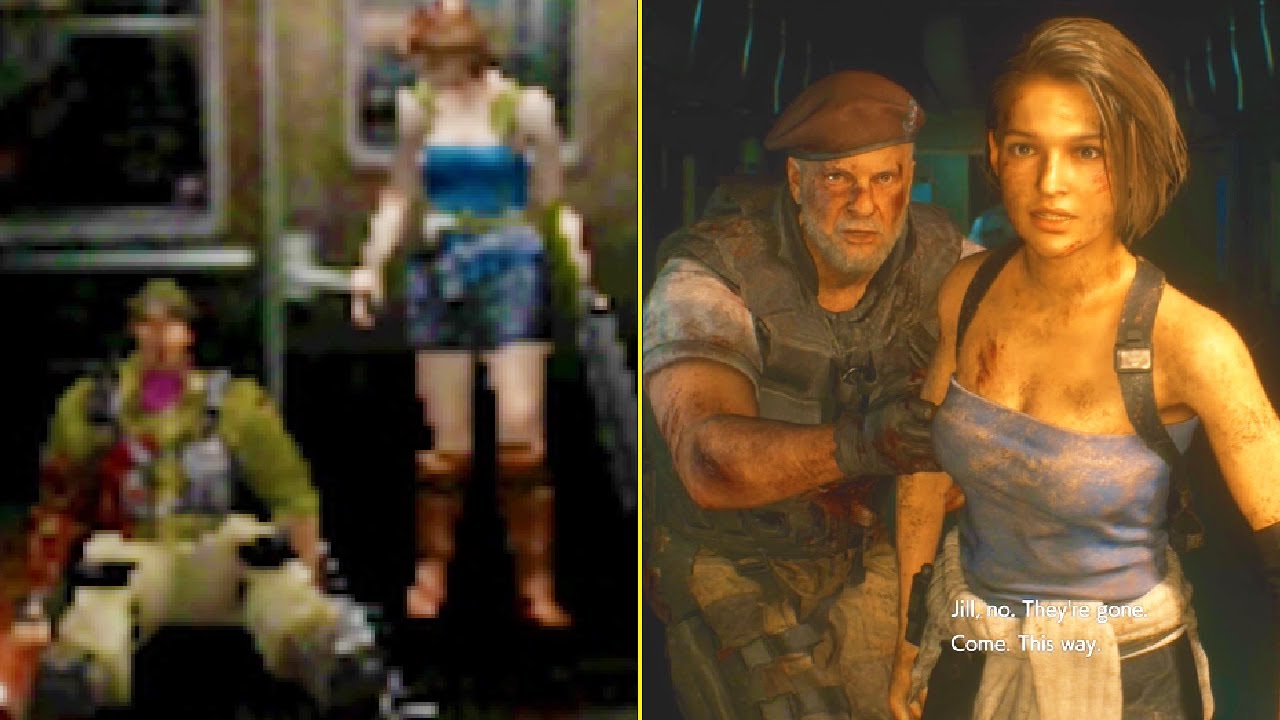 Resident Evil 3 Remake Vs. Original Gameplay Comparison 