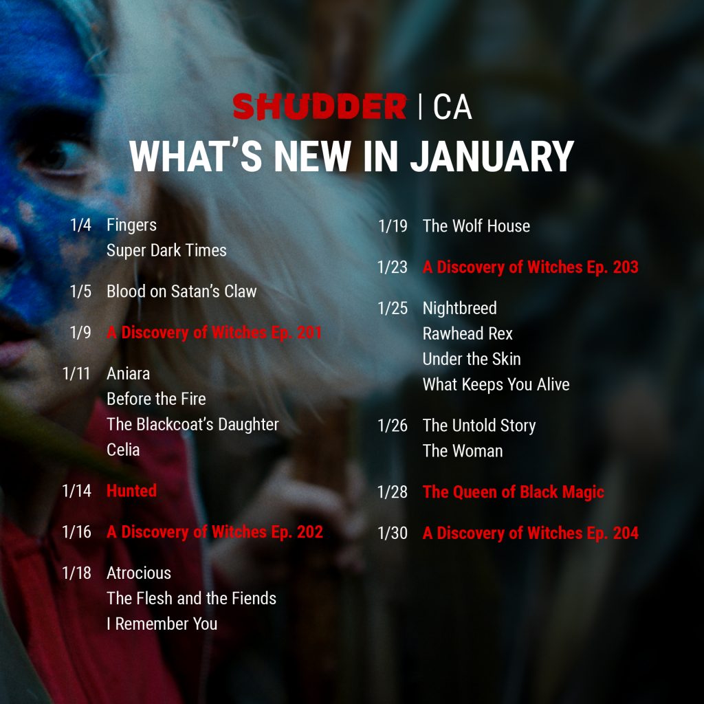 Shudder CA January List