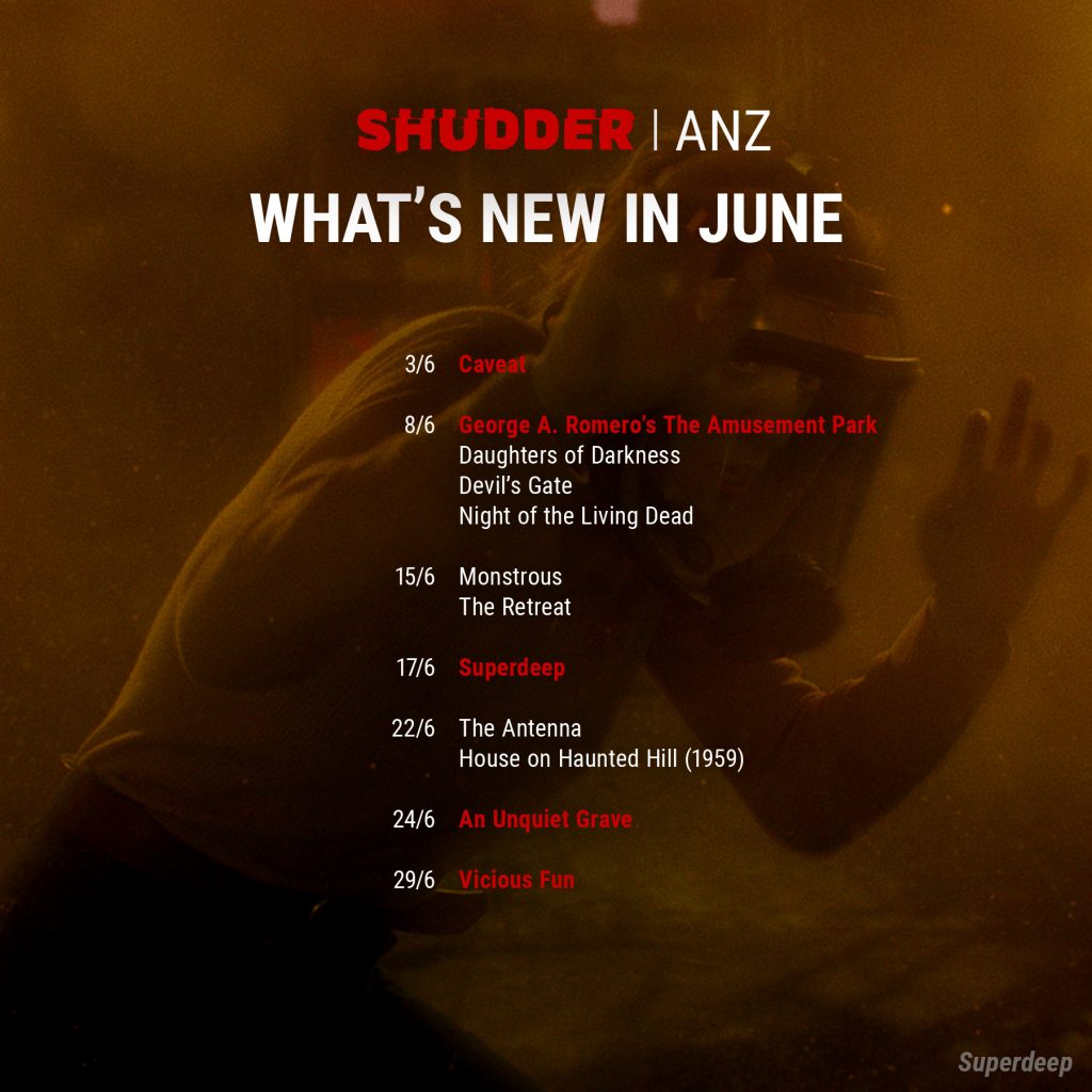 Shudder ANZ June release list