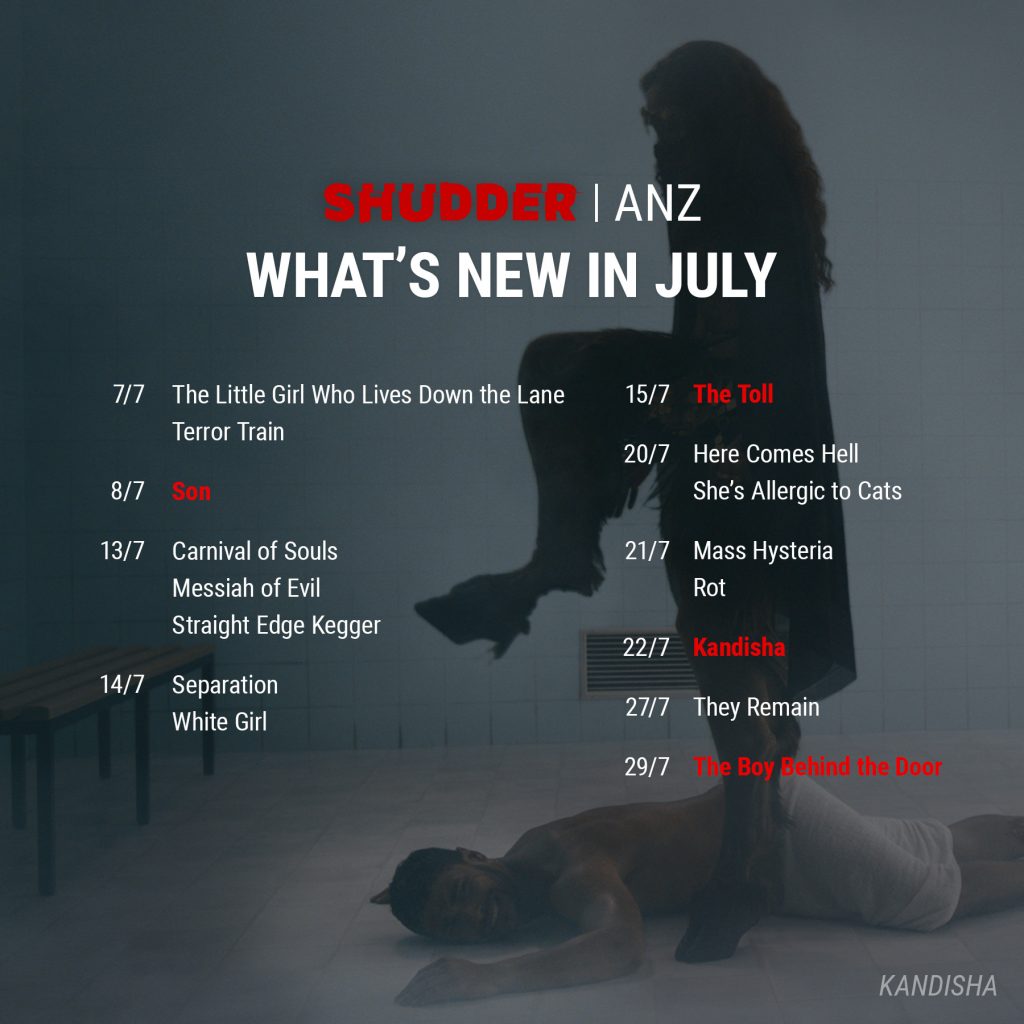 Shudder ANZ July 2021 Release Schedule