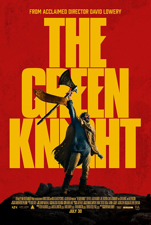 The theatrical poster for The Green Knight 2021