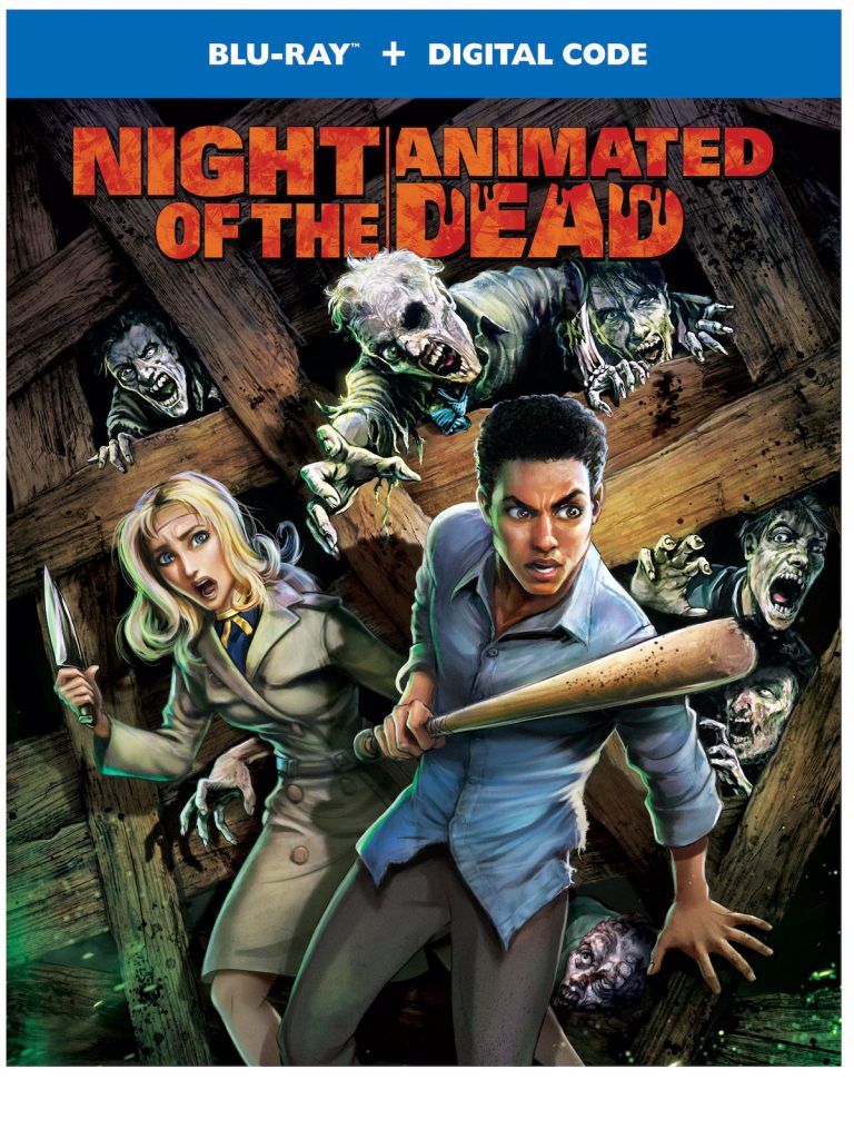 Night of the Animated Dead blu-ray box art from Warner Bros.