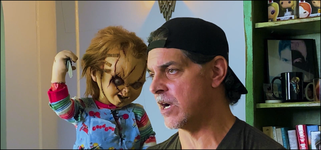 Behind the Monsters - "Chucky" Don Mancini and Chucky doll screencap