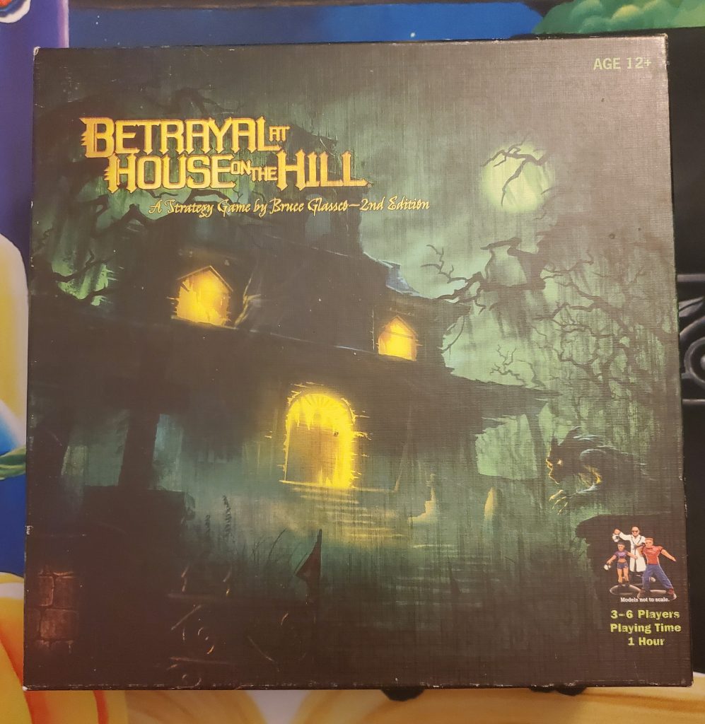 The box for Betrayal at House on the Hill