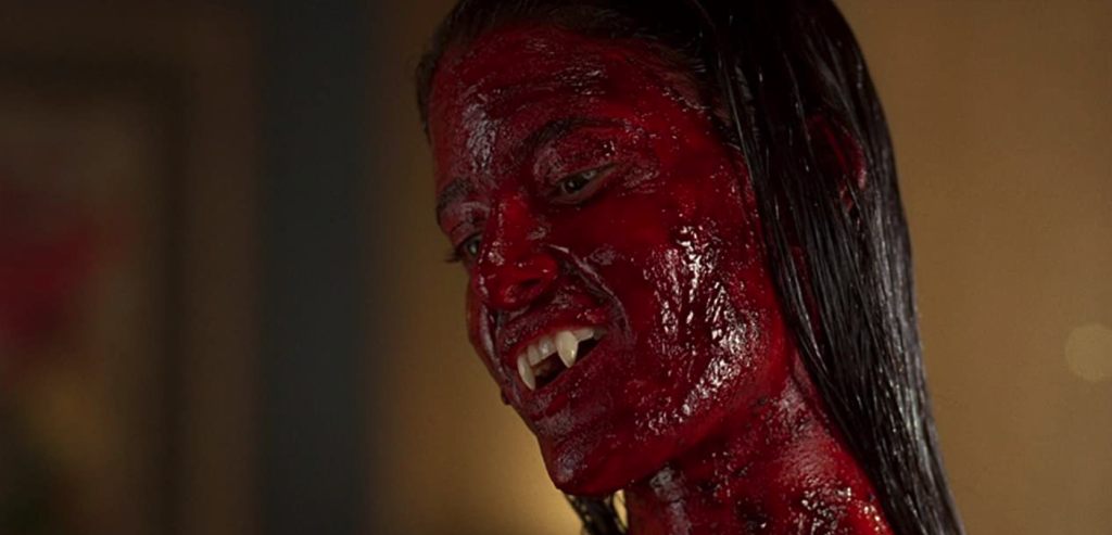 Trueblood S5E11 Lilith covered in blood