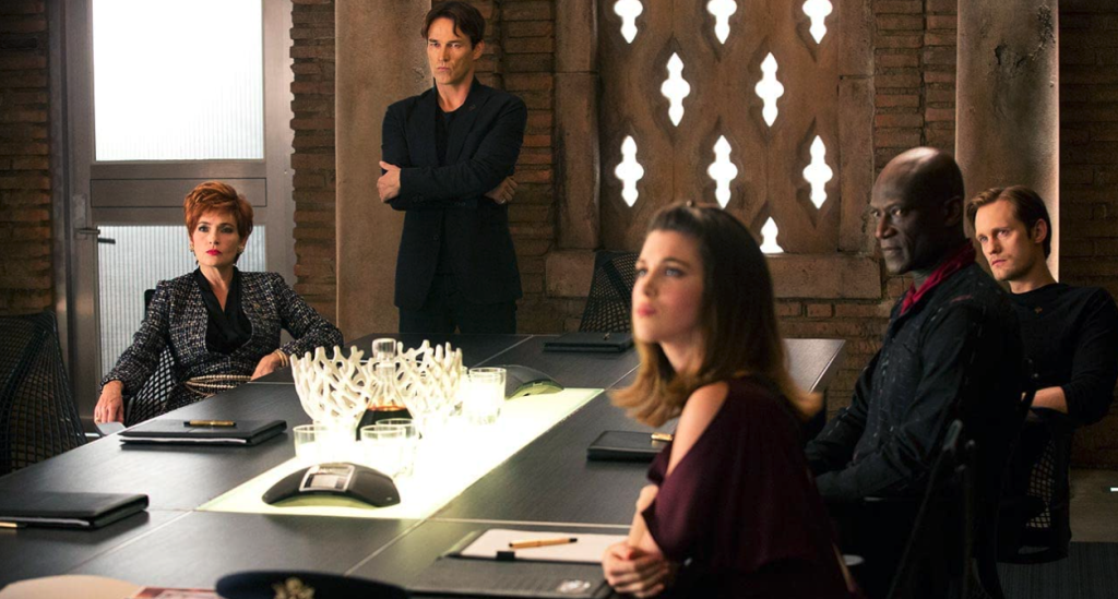 Trueblood S5E11 the counselors of the AVL at the board table