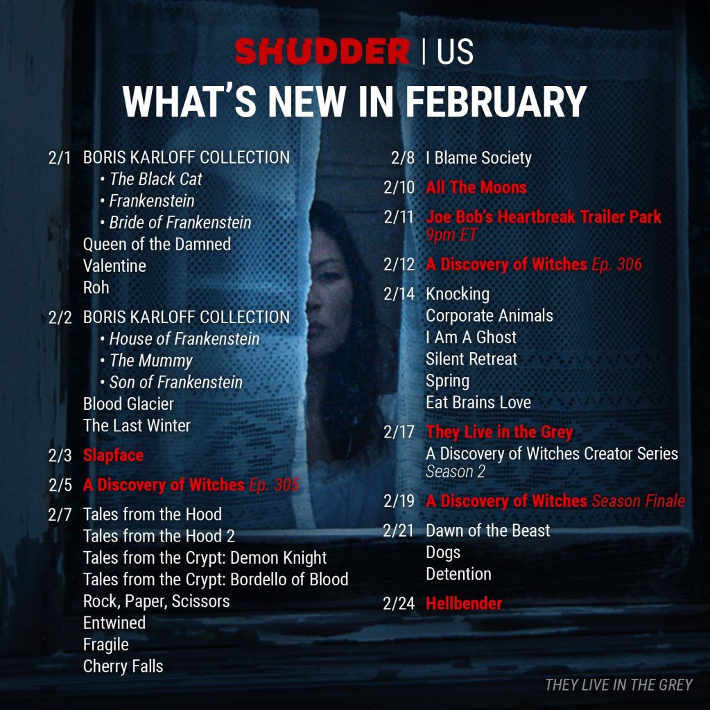Shudder February 2022 - Content Guide Graphic for US