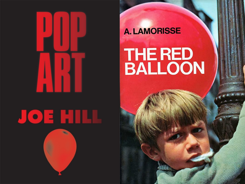 An image of Pop Art story cover and the front cover of The Red Balloon film.