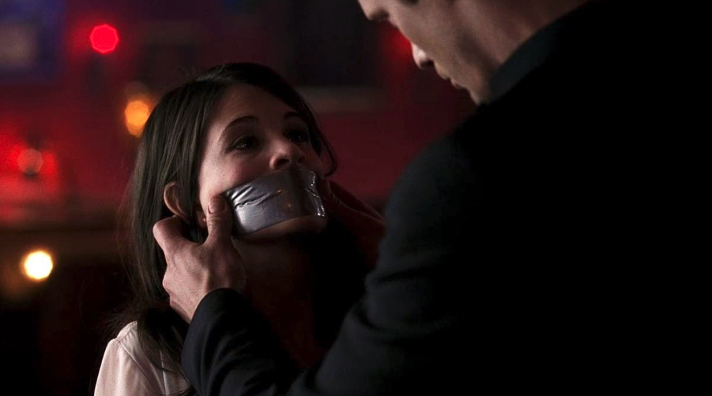TrueBlood S6E3 Eric putting duct tape over Willa's mouth