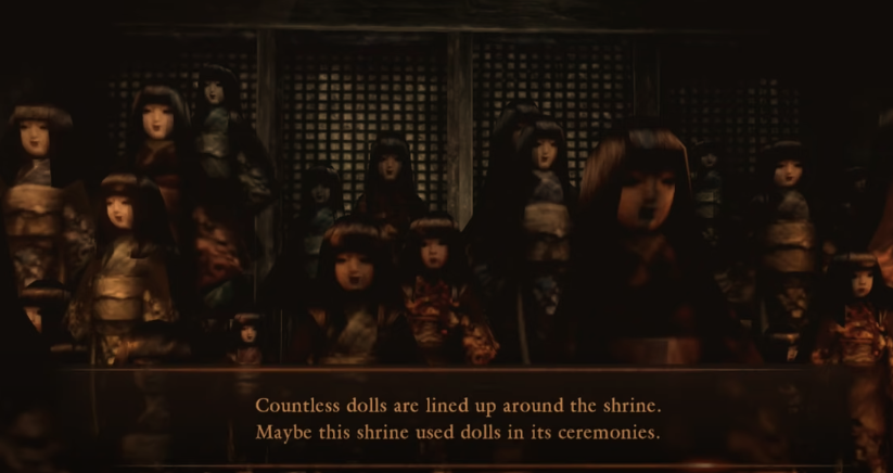 Fatal Frame 5: Second Drop, the doll shrine.