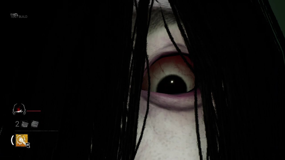 A screenshot of Sadako's killing animation
