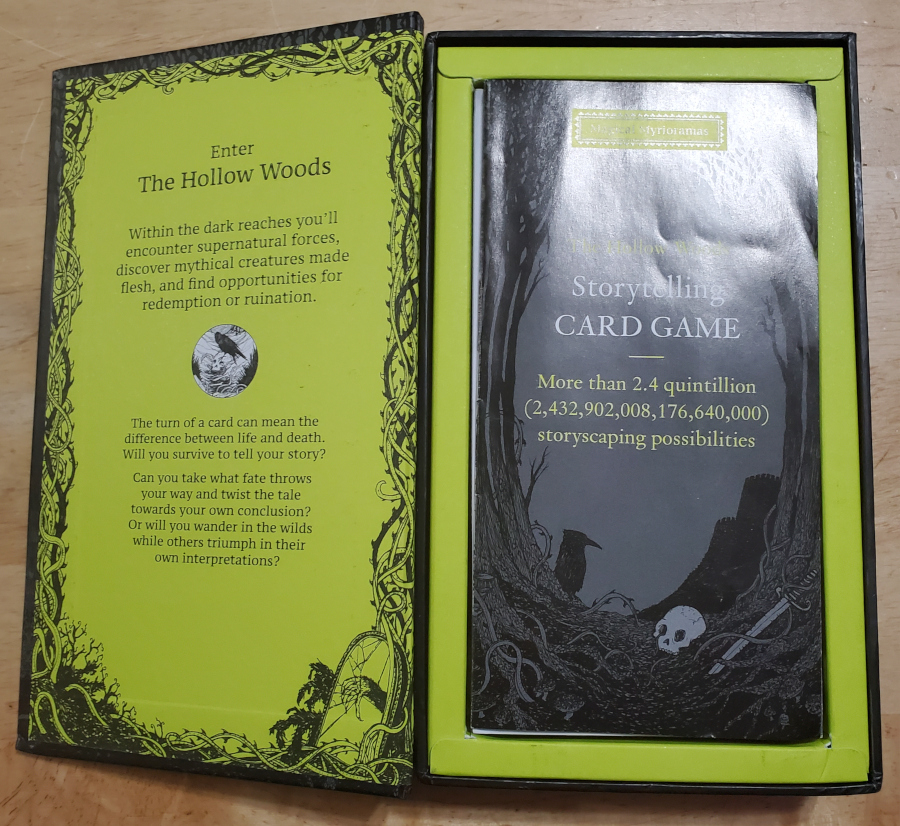 The Hollow Woods components in the box