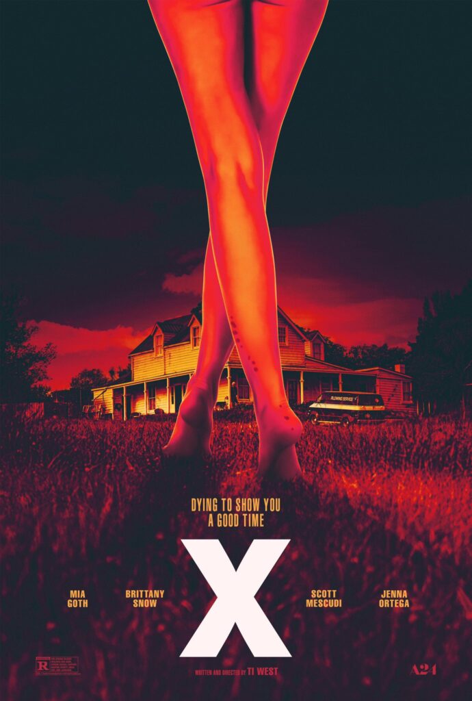 X (2022) theatrical poster
