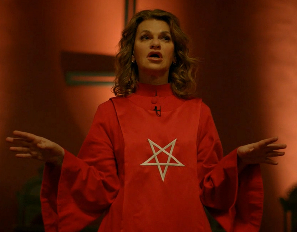 Sandra Burnhard as a Satanic Priest in American Horror Story Apocalypse
