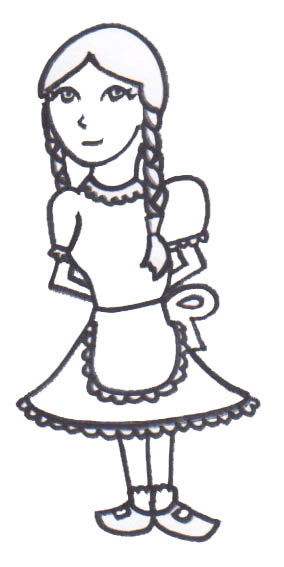 Farmer's Daughter as drawn by Jennifer Weigel, flavor text for the setting to start session 2 of our Twilight 2000 RPG campaign