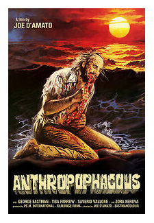 Poster for Joe D'Amato's "Antropophagus" (1980)