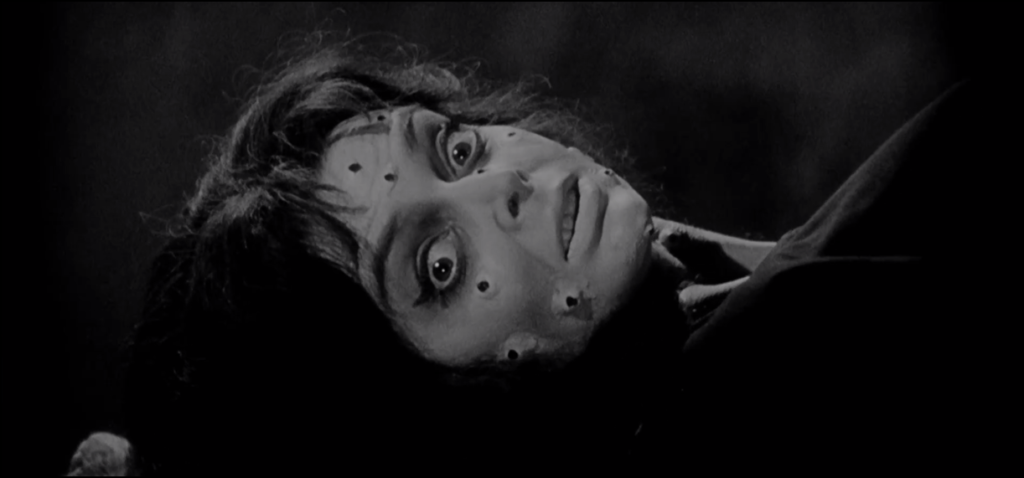 Still from Black Sunday (1960) featuring Barbara Steele