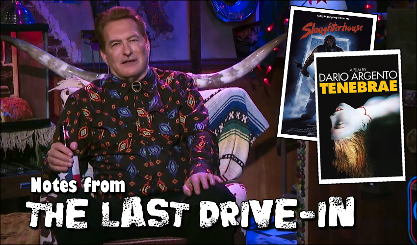 The Last Drive-In S4E5 Title Card for Tenebrae and Slaughterhouse