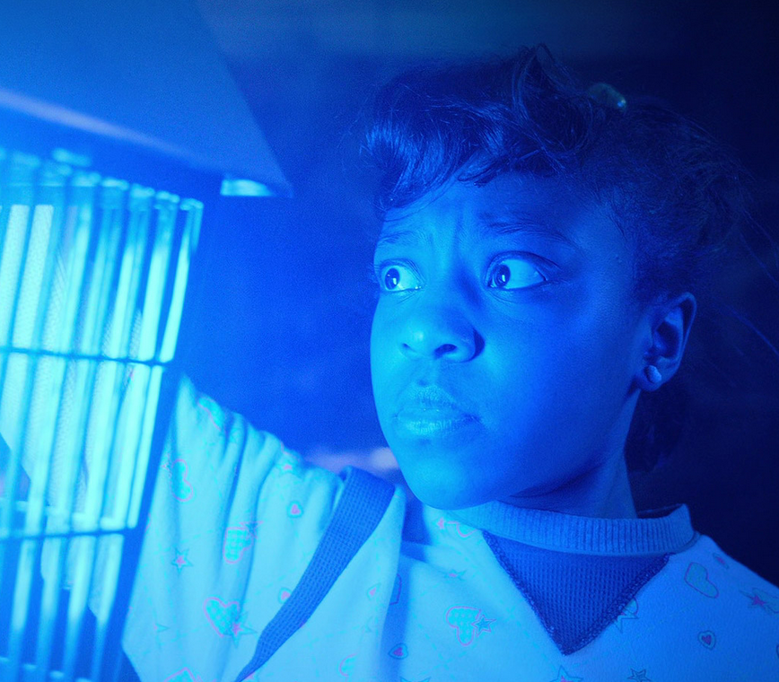 Priah Ferguson as Erica in Stranger Things.