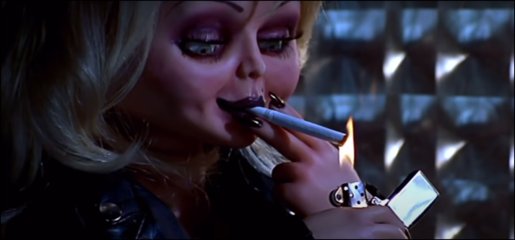 Tiffany makes her debut in 'Bride of Chucky' (1998)