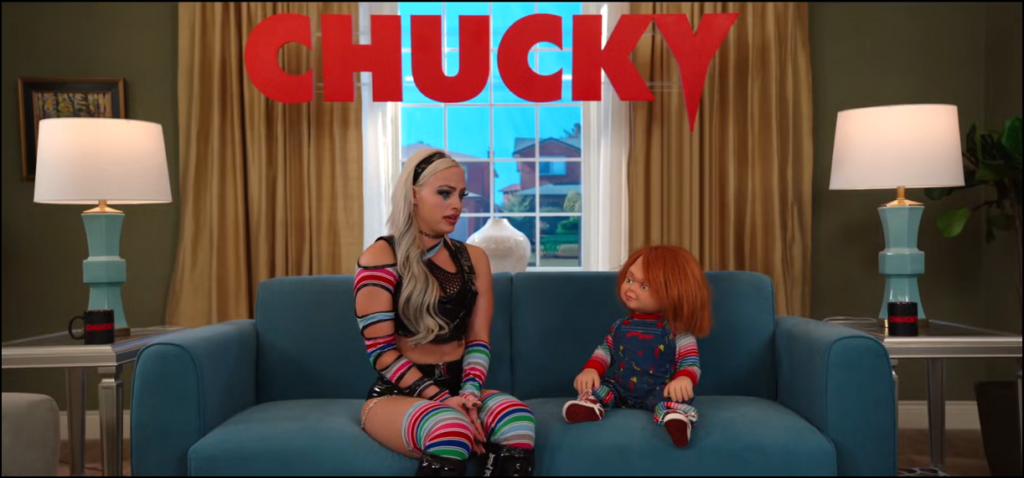 Chucky S2 E3 - "Death on Denial" screenshot featuring Live Morgan and Chucky