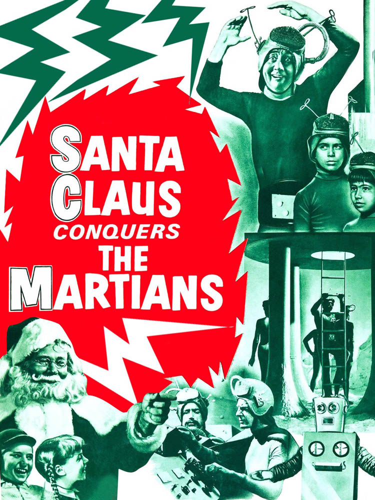 one of many Santa Claus Conquers the Martians movie posters