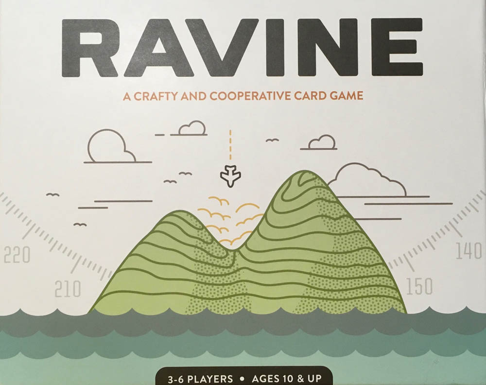 Ravine a crafty and cooperative card game box