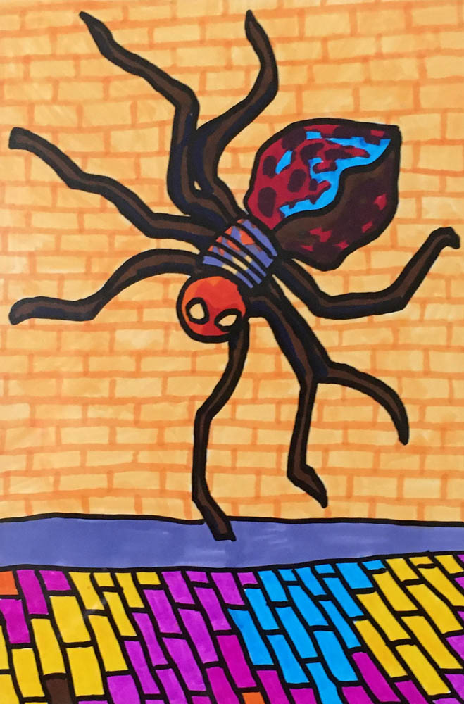 Eight Legged Art marker drawing