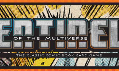 A title card that says Sentinels of the Multiverse: The Classic Comic Book Game