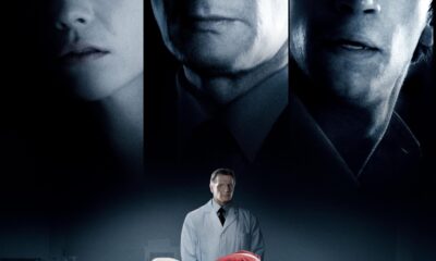 Christina Ricci, Liam Neeson, and Justin Long look at the viewer from the top of the cover. At the bottom is Ricci in a red dress with Neeson examining her