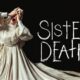 Netflix icon on the left. A woman in a white dress covers her eyes. On the right reads "Sister Death".