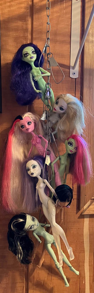 Monster High dolls in waiting