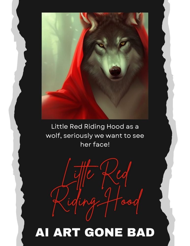 Little Red Riding Hood as a wolf, seriously we want to see her face!, Artistic Portrait, Aug. 1, 2023