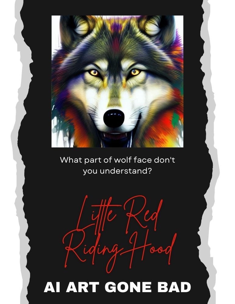 What part of wolf face don't you understand?, Hyperreal style, Aug. 1, 2023