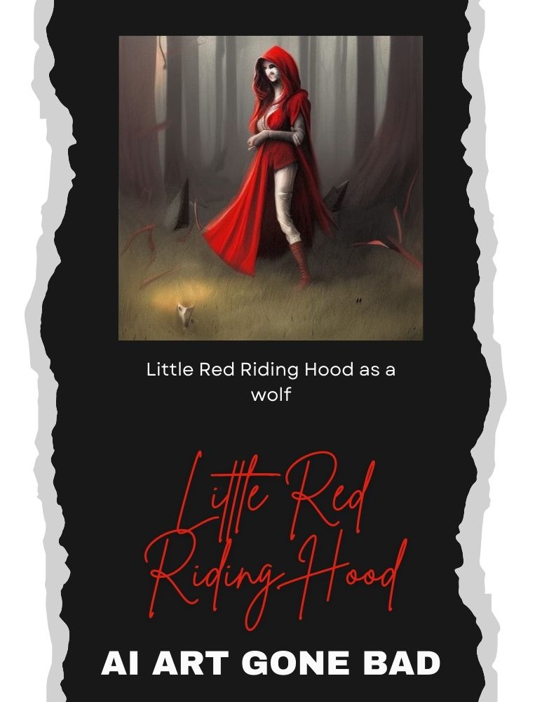 Little Red Riding Hood as a wolf, Sinister style, Aug. 1, 2023