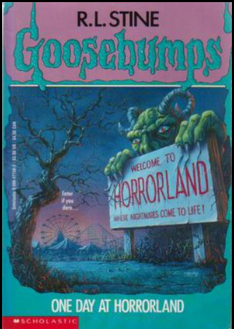 Cover for Goosebumps One Day at Horrorland.