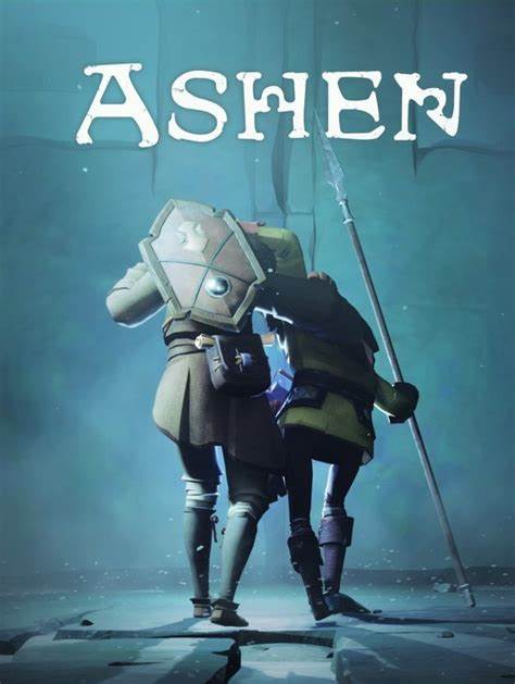 A character helps another limp away, using a spear to help walk. Above reads Ashen.