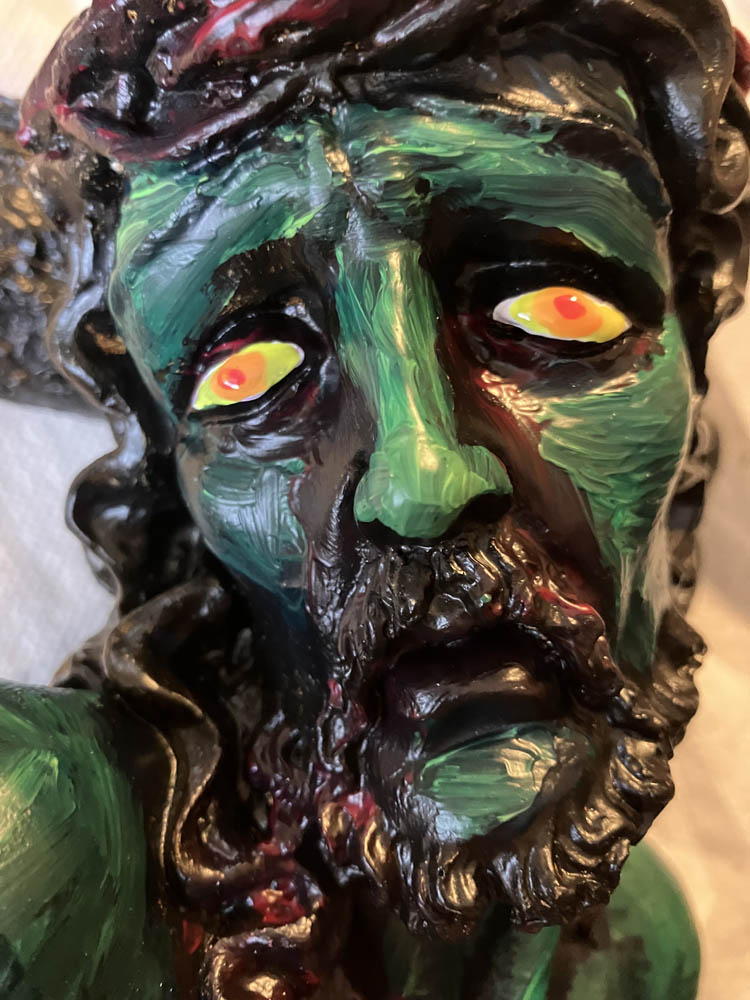 Zombie Christ detail with eyes