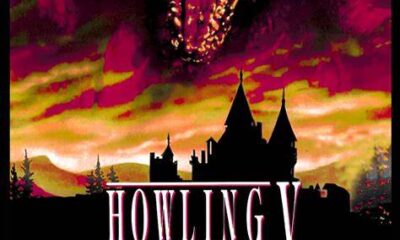 A werewolf looms over a castle setting. Below reads, "Howling V The Re-Birth"