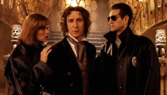 Paul McGann as the Doctor, Daphne Ashbrook as Grace Halloway and Eric Roberts as the Master