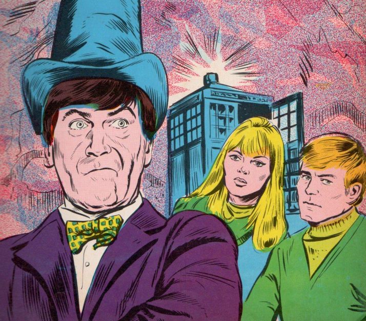 An image of the Doctor as he appeared in the 1968 annual  