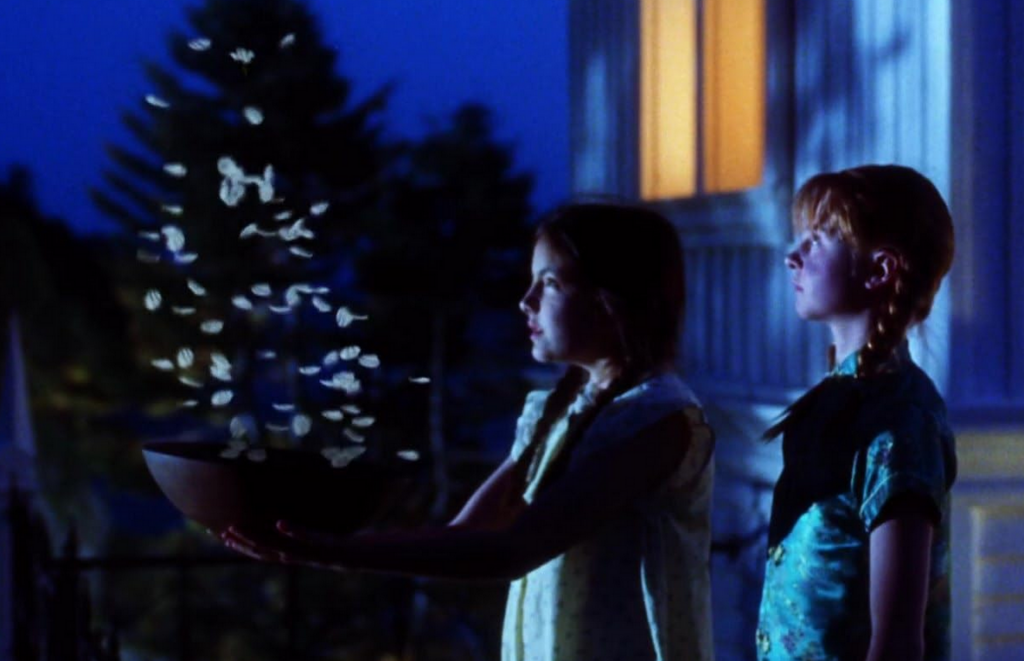 Camilla Belle and Lora Anne Criswell in Practical Magic.