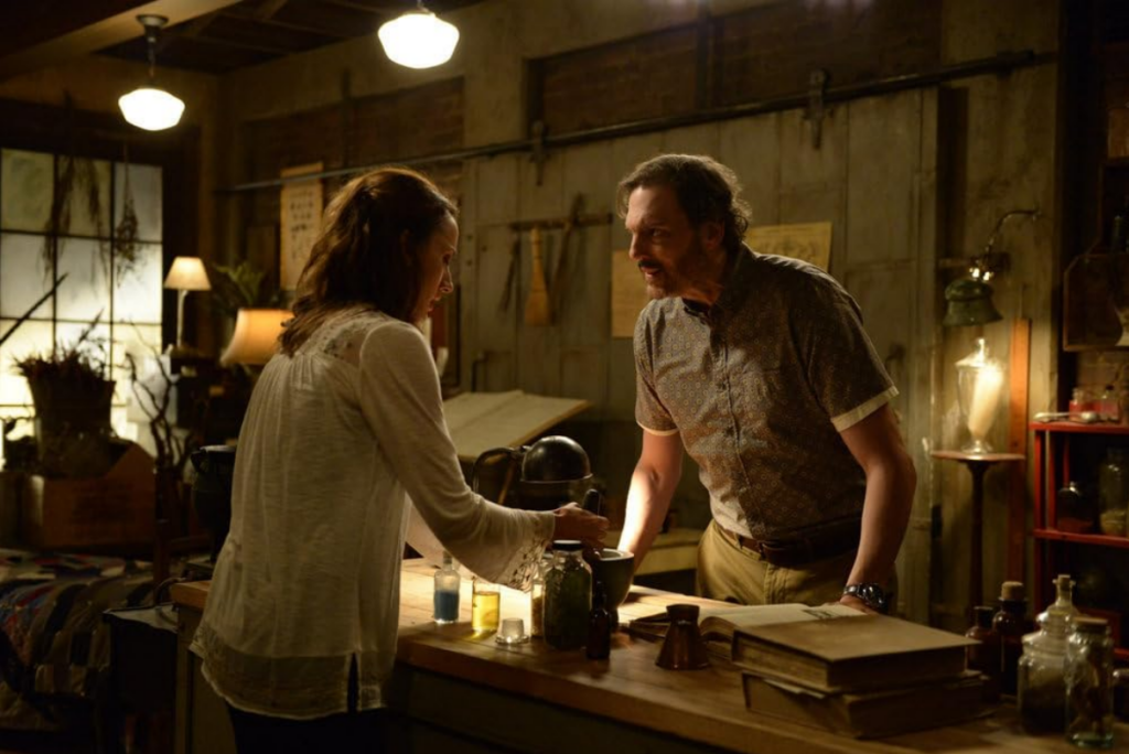 Silas Weir Mitchell and Bree Turner in Grimm.