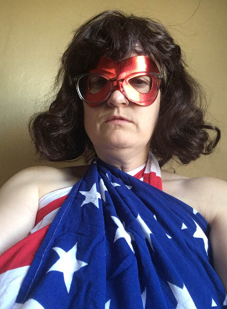 Star spangled costume identity portrait of myself - Rock the Vote