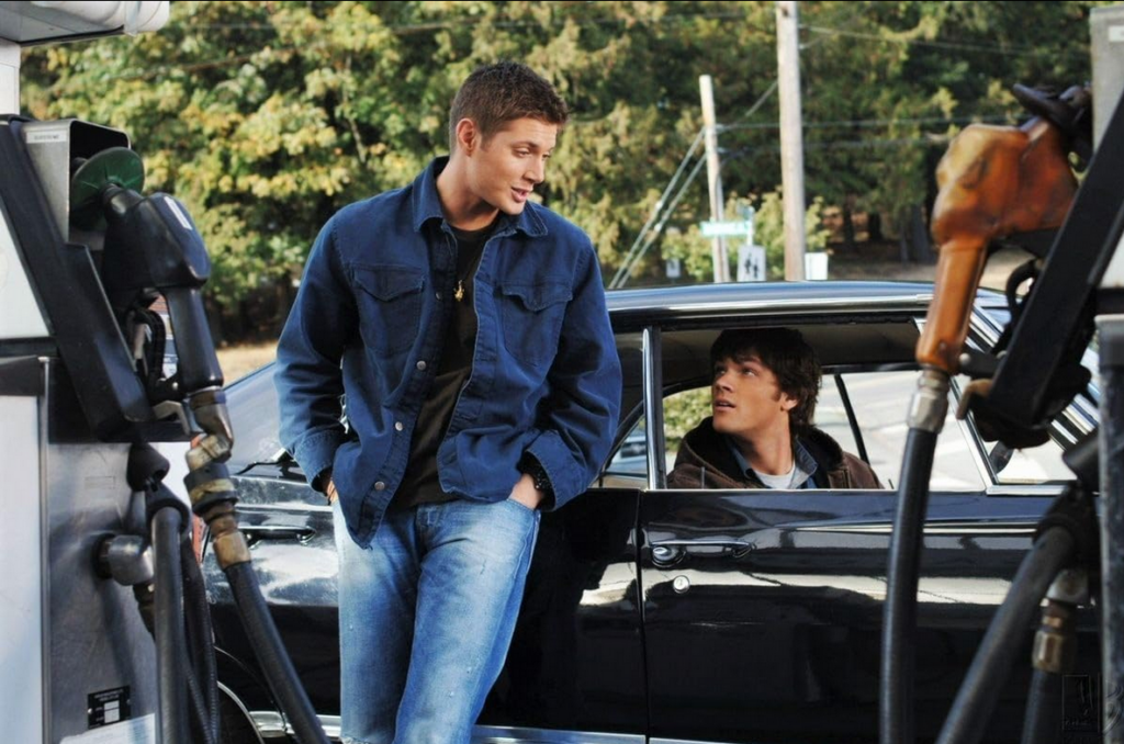 Jensen Ackles and Jared Padalecki in Supernatural. 