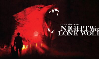 Last Phases: Night of the Lone Wolf written in white text. The black background reveals a red wolf and someone walking away.